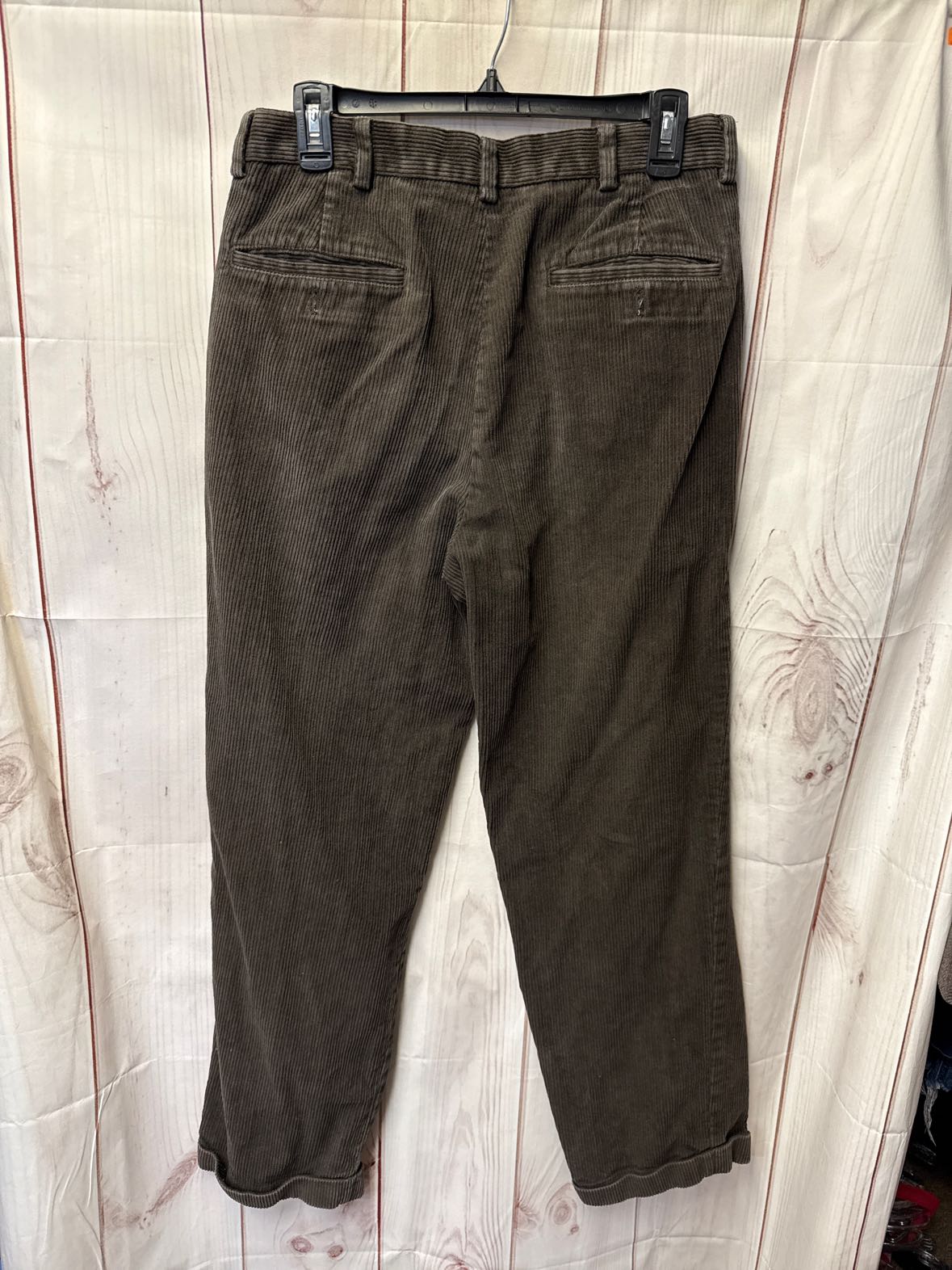 346 Brooks Men's Size 32x30 Brown Corduroy Pants