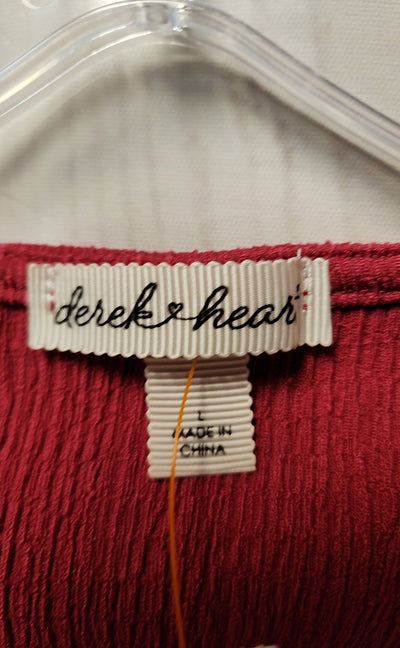 Derek Heart Women's Size L Pink Long Sleeve Top