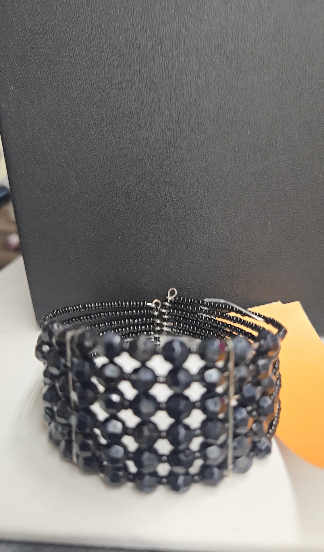 Black Beaded Bracelet