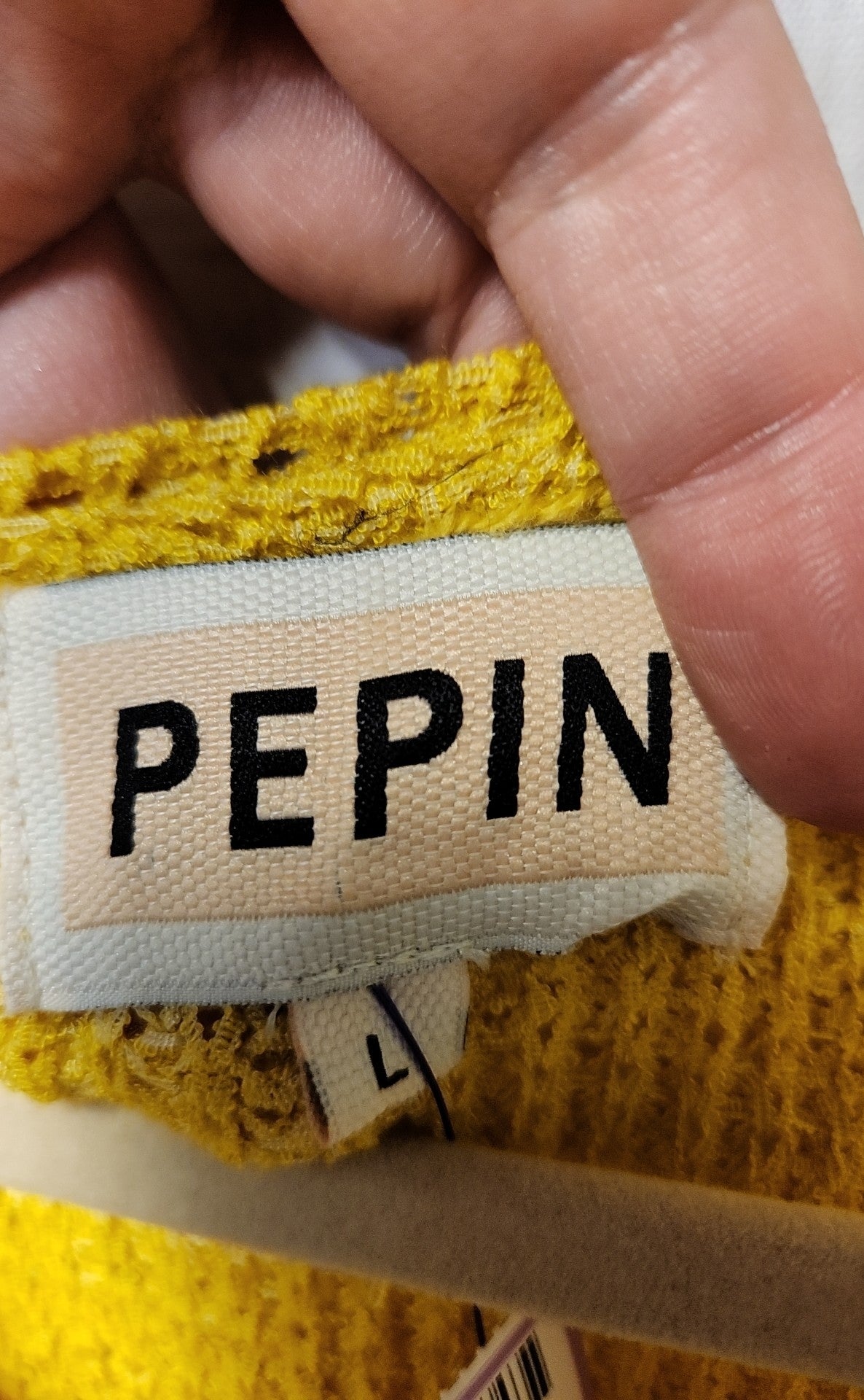 Pepin Women's Size L Yellow Sleeveless Top