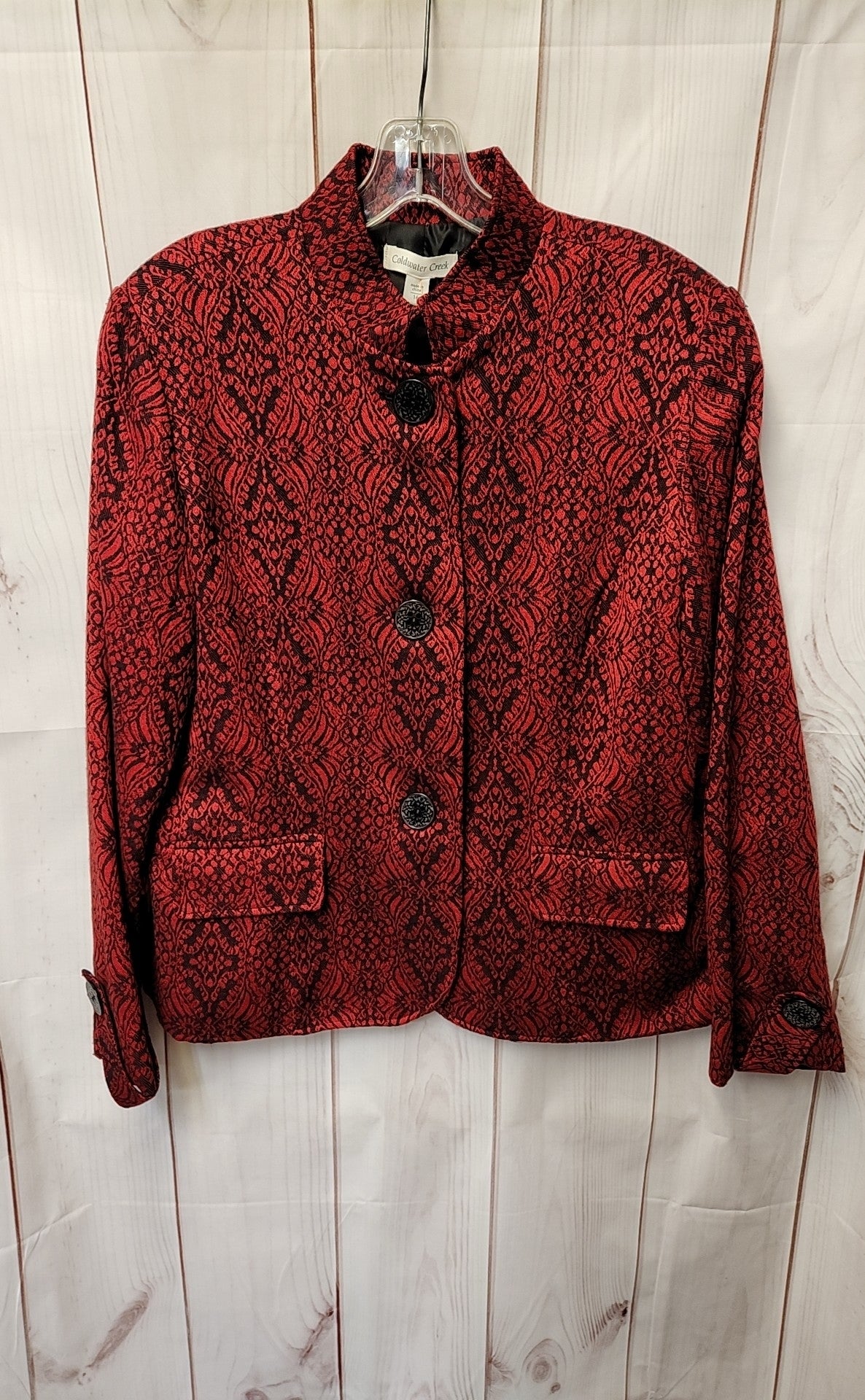 Coldwater Creek Women's Size 16 Red & Black Jacket