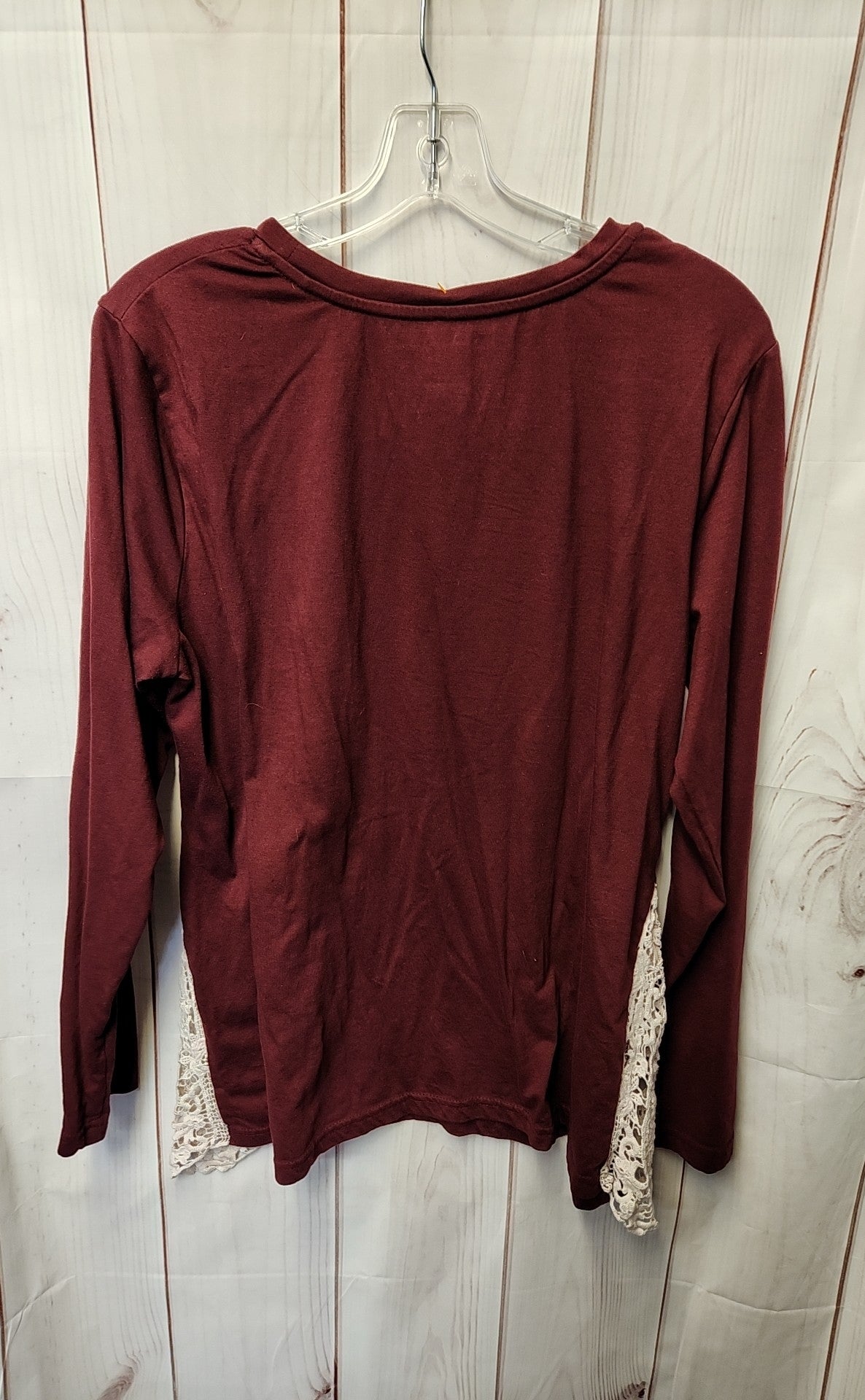 Denim Moves Women's Size 1X Red Long Sleeve Top