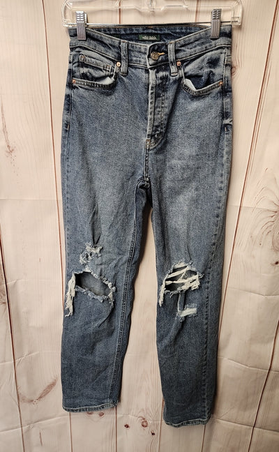 Wild Fable Women's Size 24 (00) Blue Jeans Super High Rise Straight