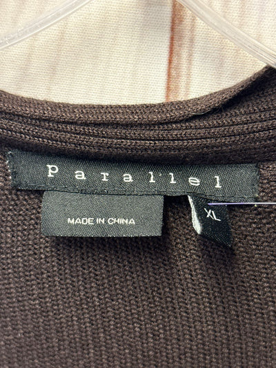 Parallel Women's Size XL Brown Cardigan