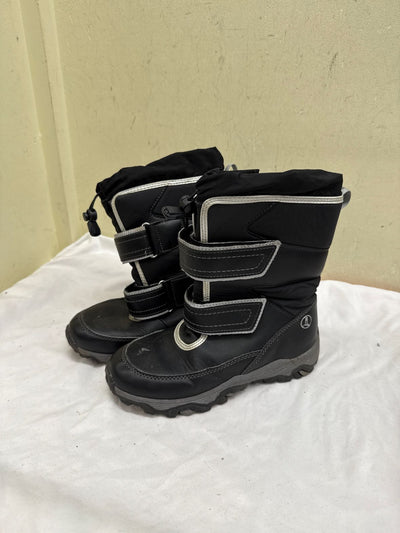Lands End Boy's Size 3 Black Boots
