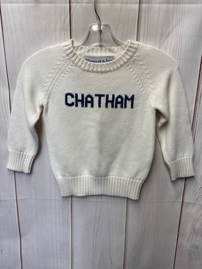 Ellsworth & Ivey Girl's Size 3 White Chatham Sweater