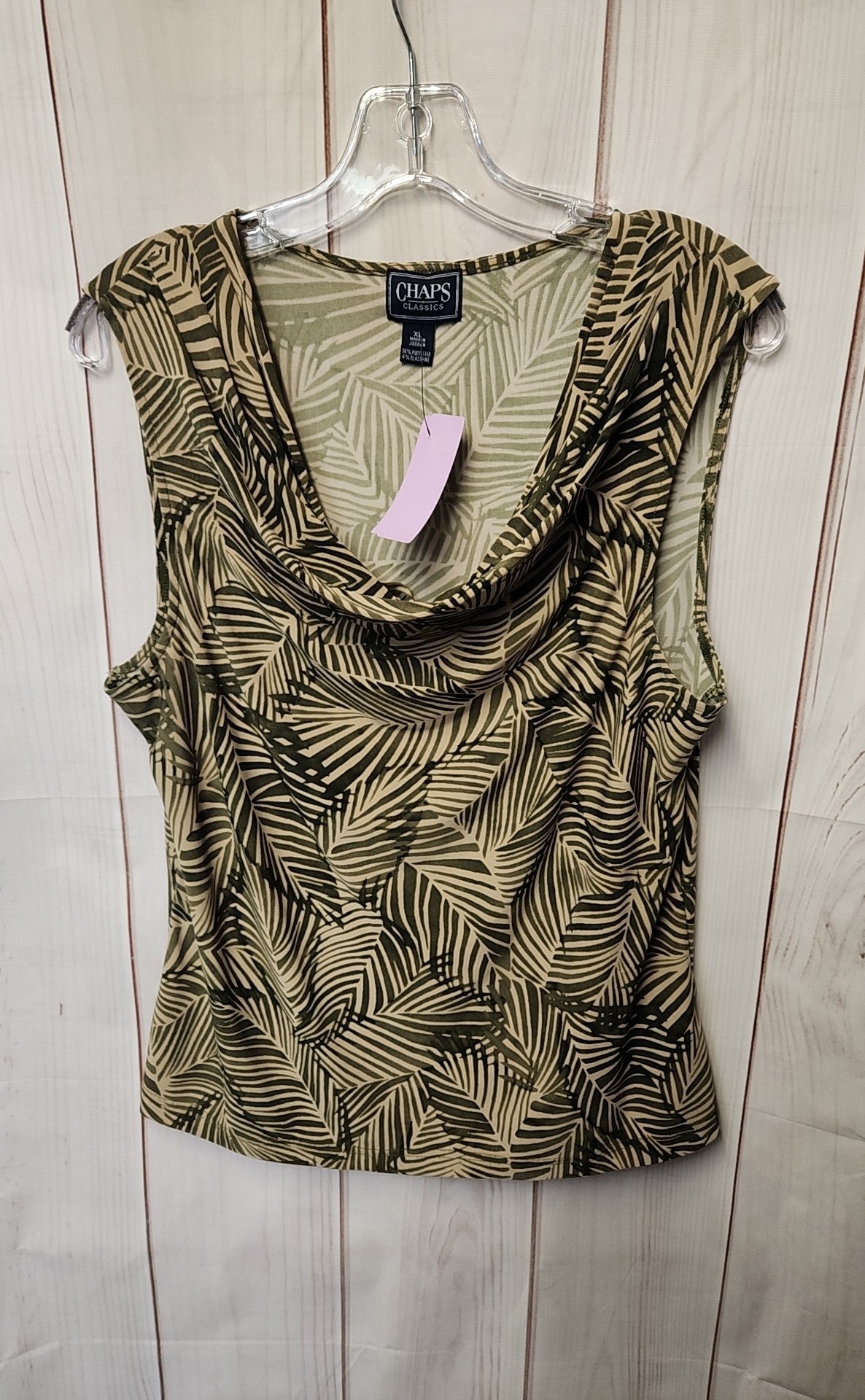 Chaps Women's Size XL Green Sleeveless Top