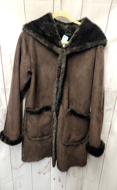 Jones New York Women's Size S Brown Coat