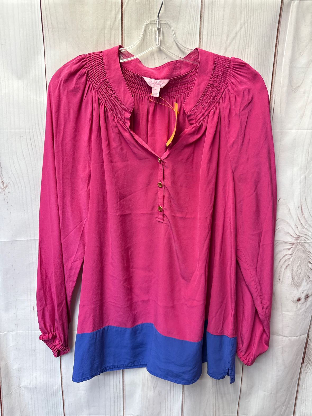 Lilly Pulitzer Women's Size L Pink Long Sleeve Top