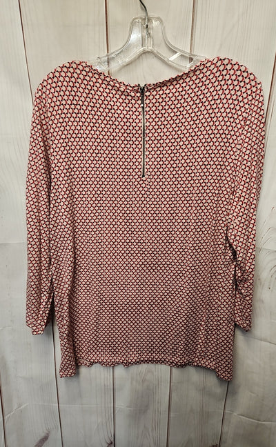 Talbots Women's Size L Pink 3/4 Sleeve Top