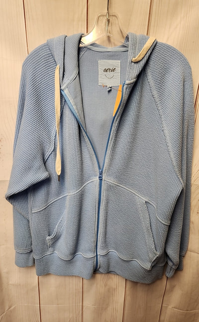 Aerie Women's Size XXS Light Blue Full Zip Hooded Jacket