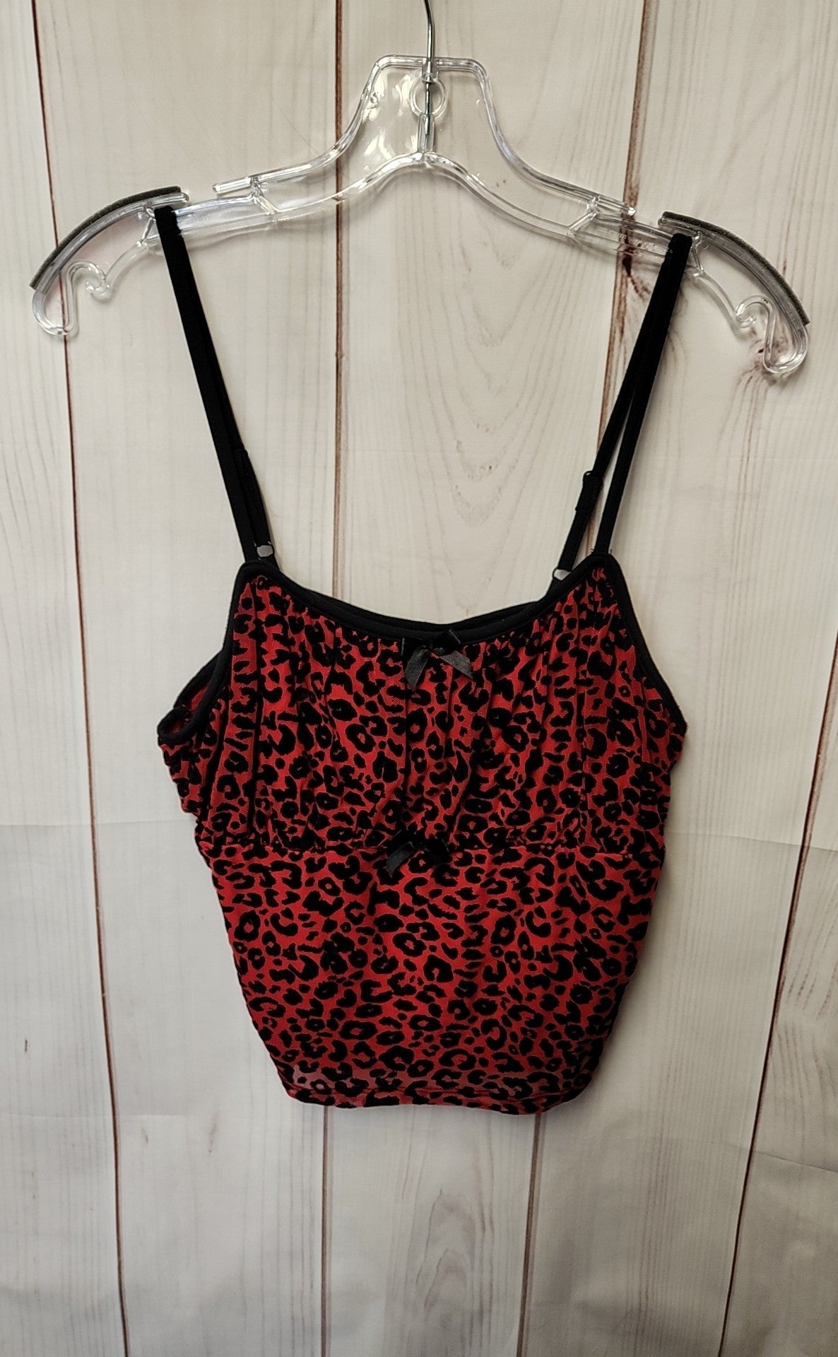 Social Collision Women's Size L Red & Black Sleeveless Top