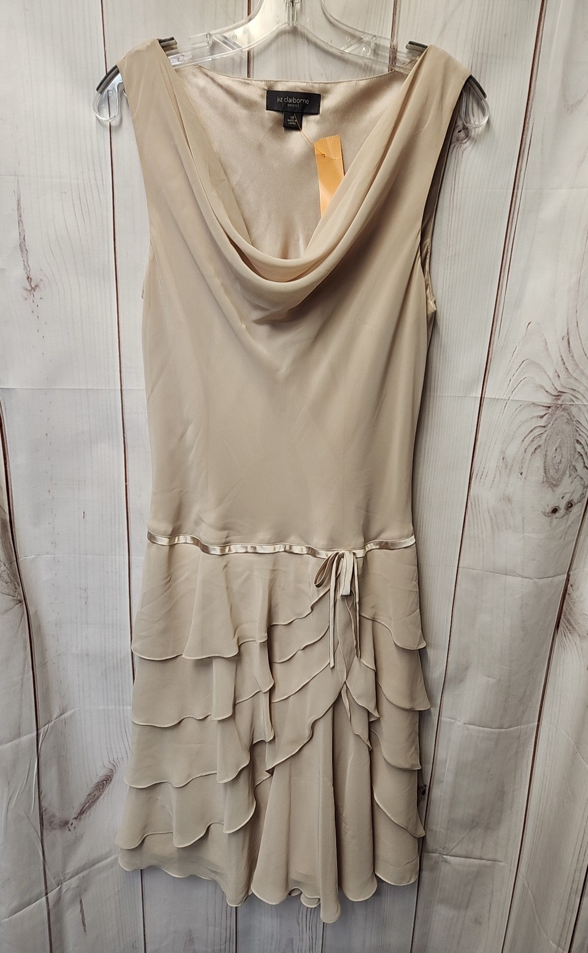 Liz Claiborne Women's Size 12 Beige Dress