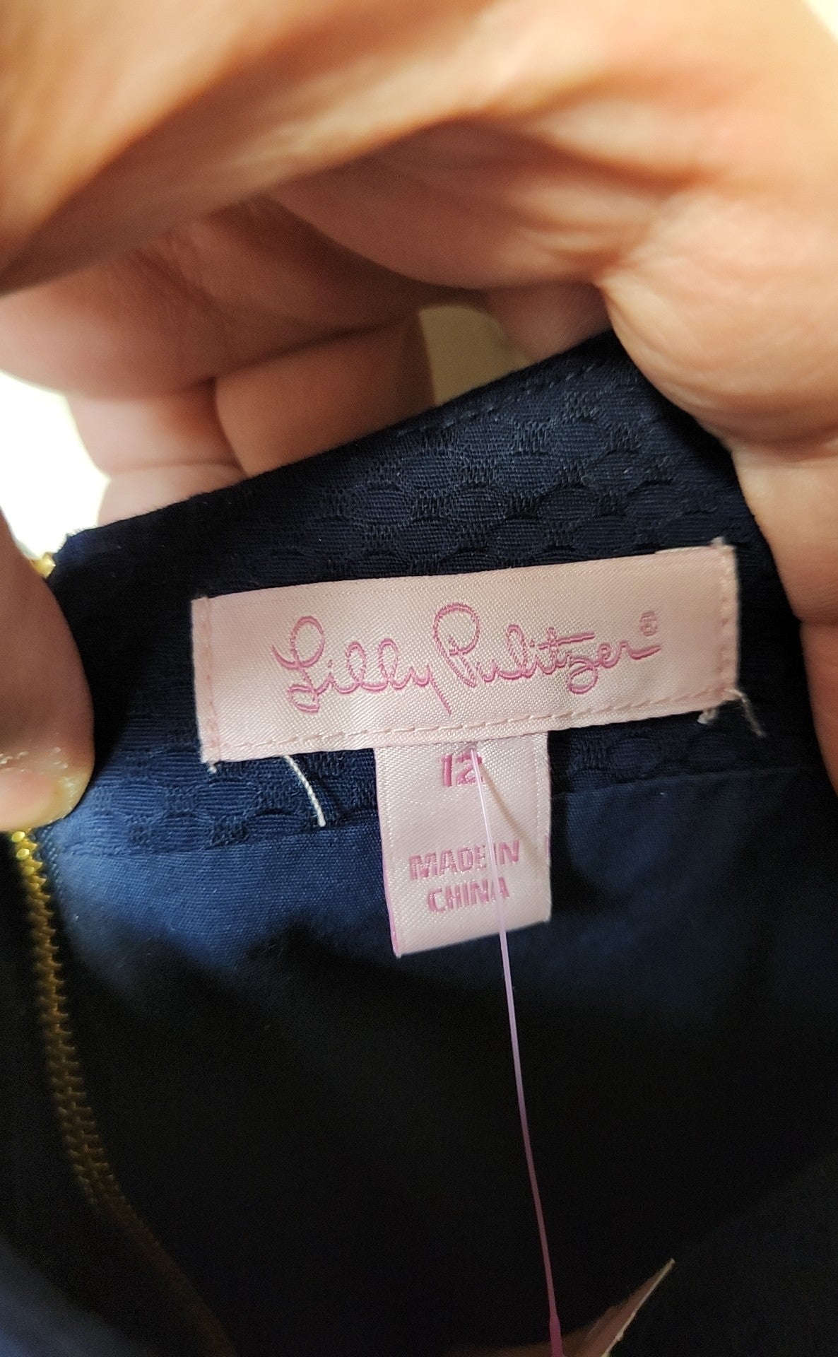 Lilly Pulitzer Women's Size 12 Navy Dress