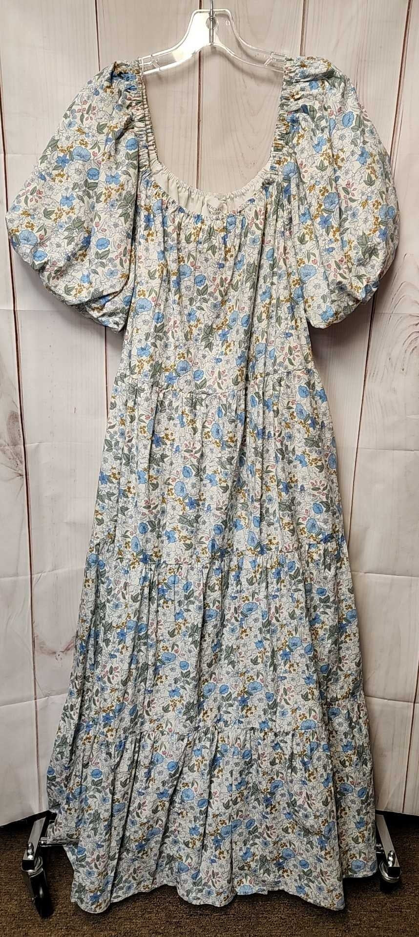 Tuckernuck Hyacinth House Women's Size L White Floral Dress