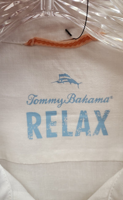 Tommy Bahama Men's Size XL White Shirt