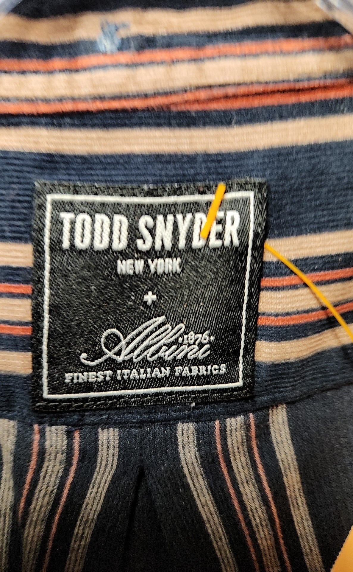 Todd Snyder New York Men's Size L Blue & Tan Shirt