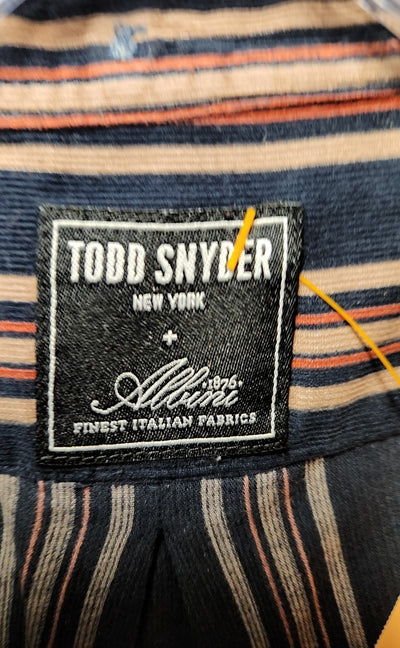 Todd Snyder New York Men's Size L Blue & Tan Shirt