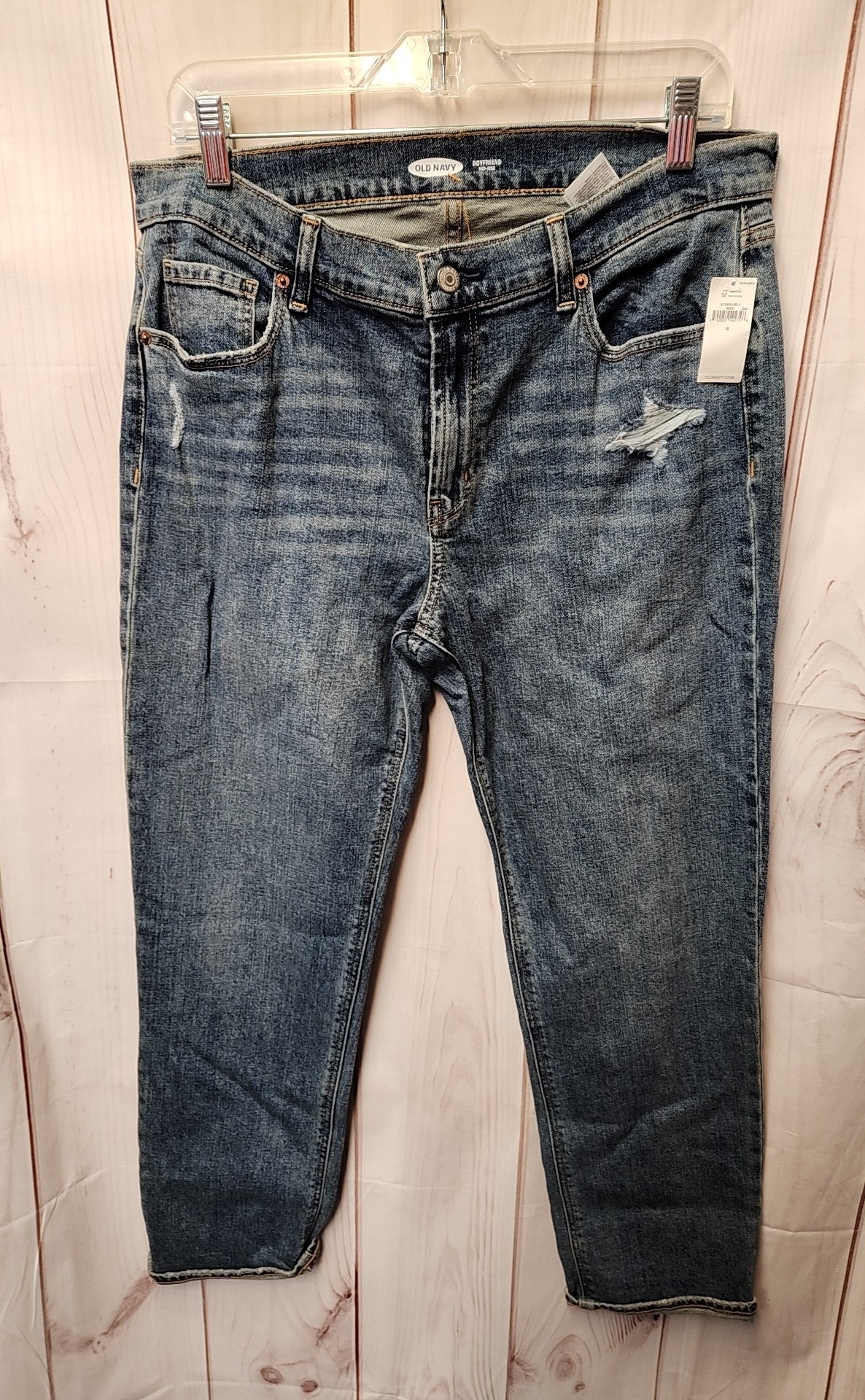 NWT Old Navy Women's Size 29 (7-8) Blue Jeans Boyfriend Mid Rise