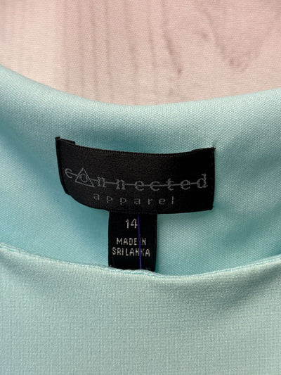 Connected Women's Size 14 Turquoise & Black Dress