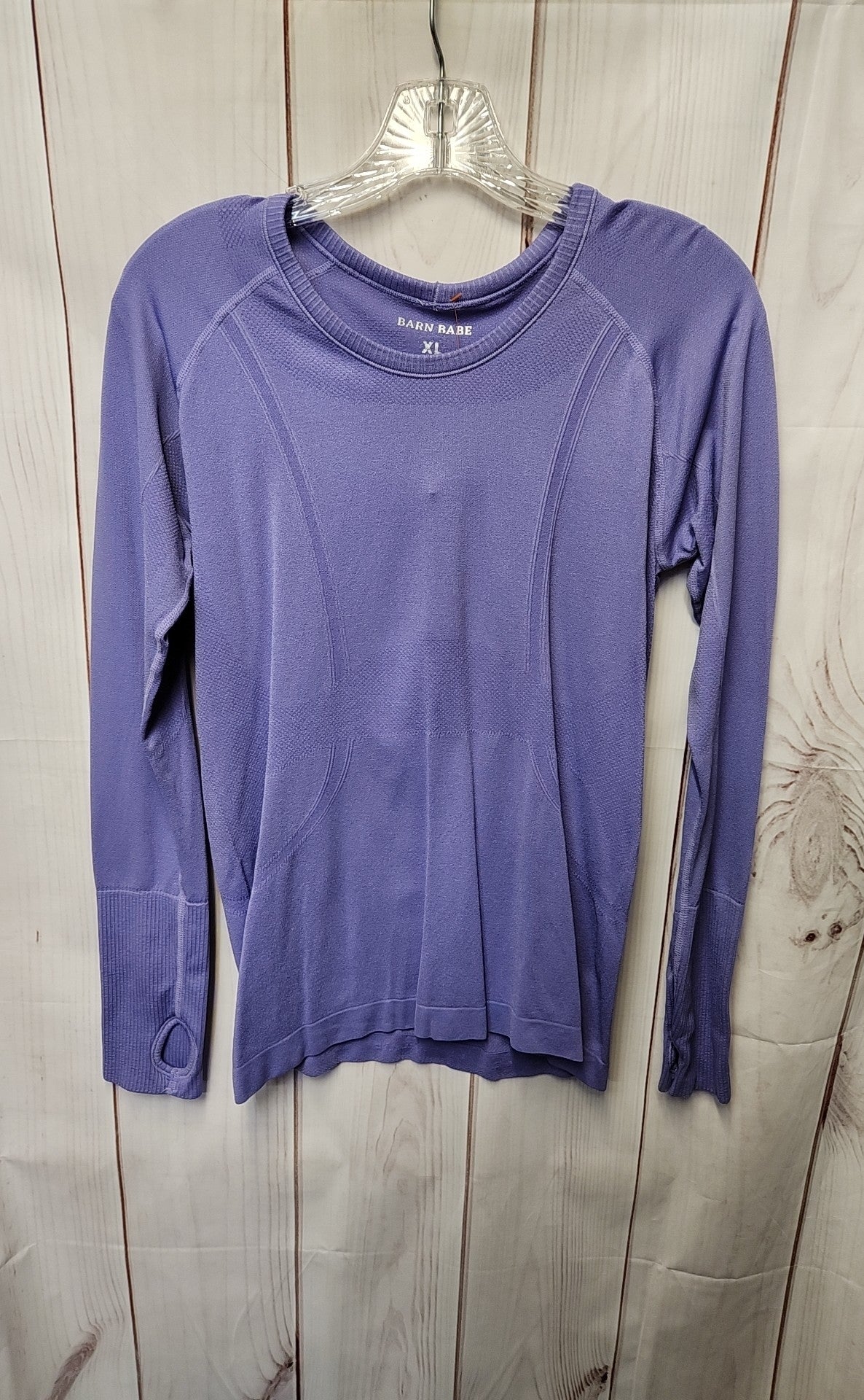 Barn Babe Women's Size XL Purple Long Sleeve Top