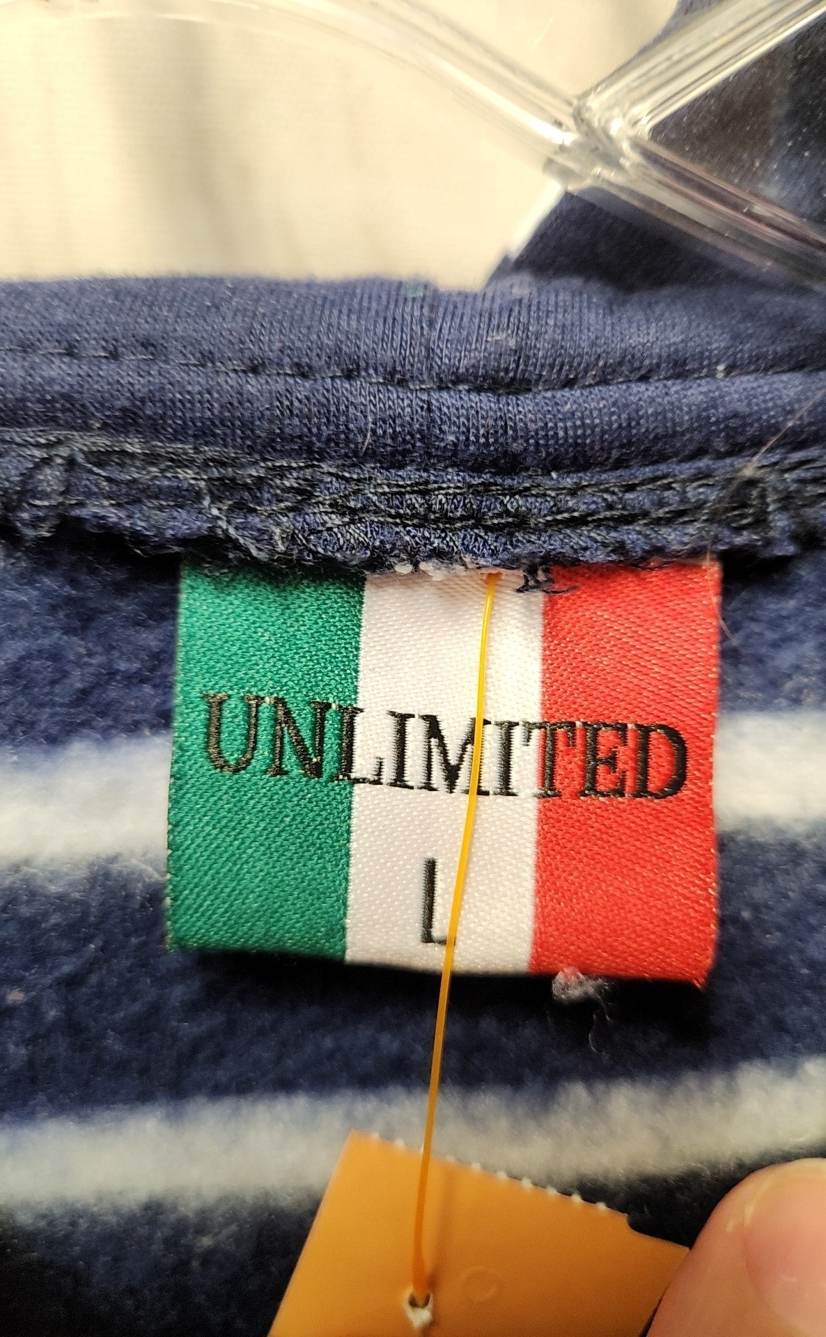 Unlimited Women's Size L Navy Hoodie