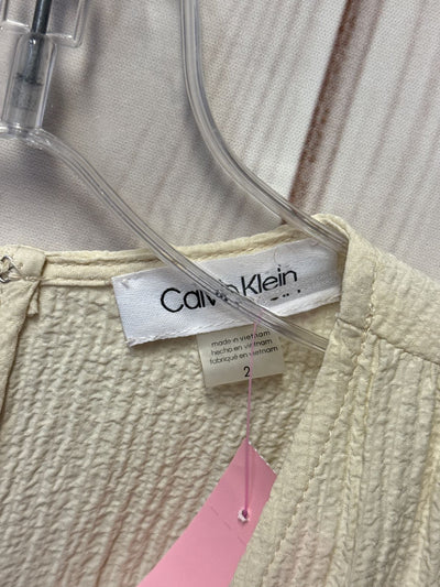 Calvin Klein Women's Size 2 Cream Dress