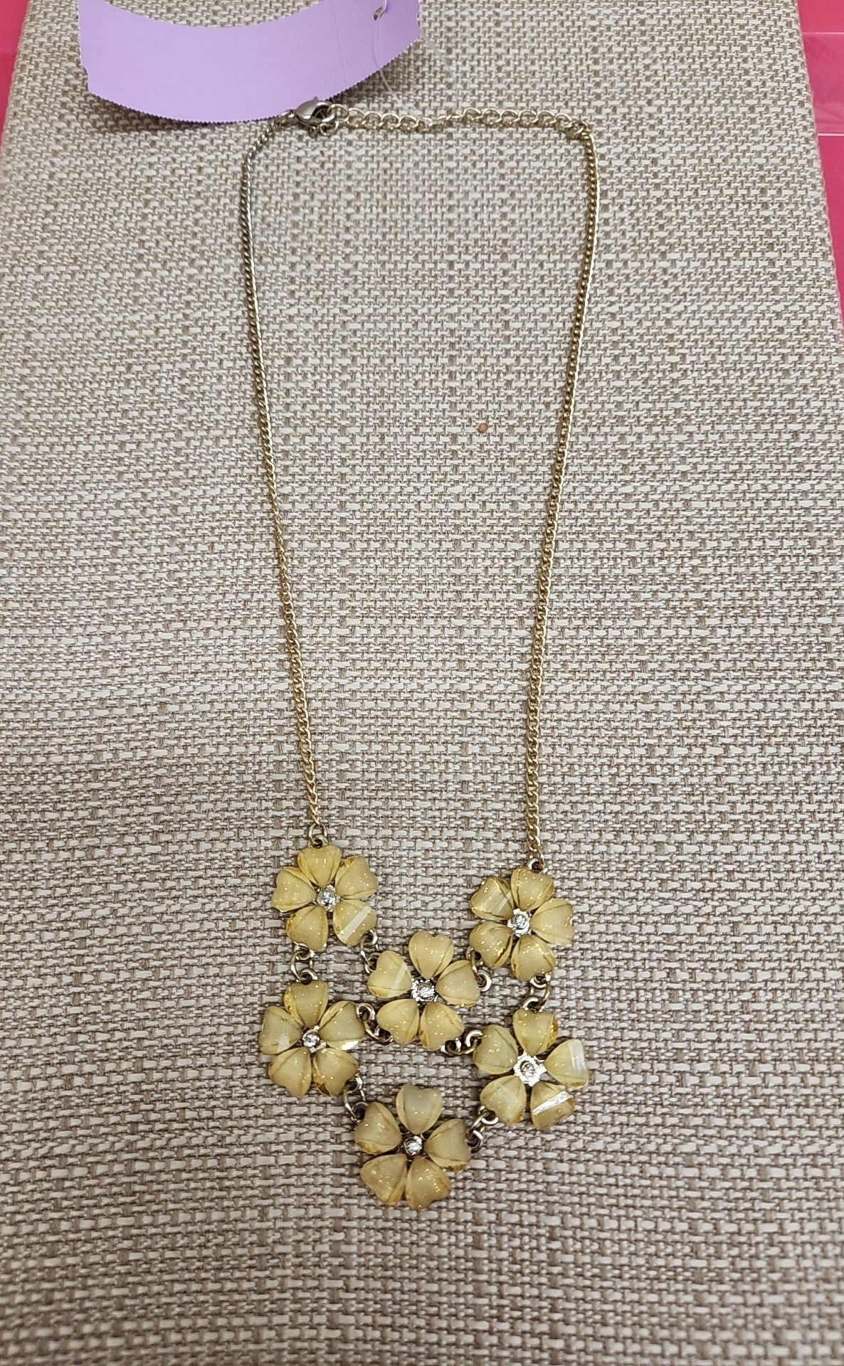 Yellow Flower Necklace