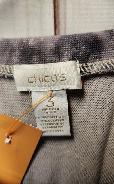 Chico's Women's Size 3 = US XL Purple 3/4 Sleeve Top