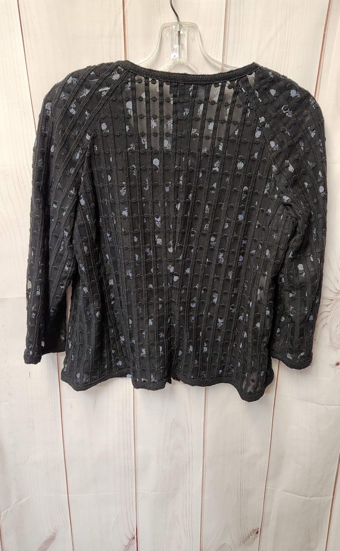 Jones New York Women's Size 10 Black Floral Jacket