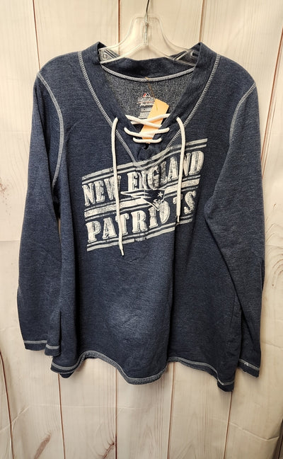 New England Patriots NFL Women's Size XXL Navy Sweatshirt