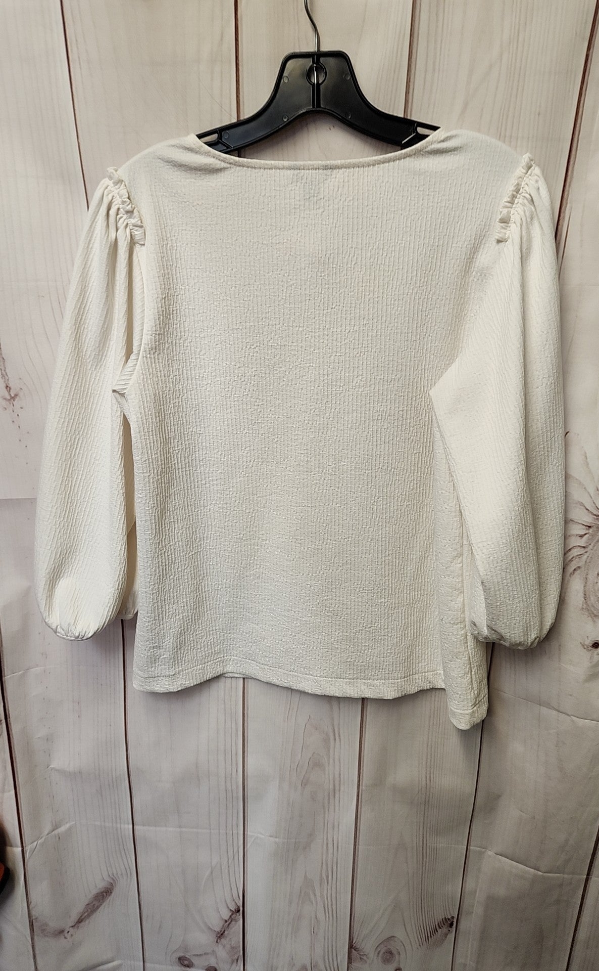 Ann Taylor Women's Size S White 3/4 Sleeve Top