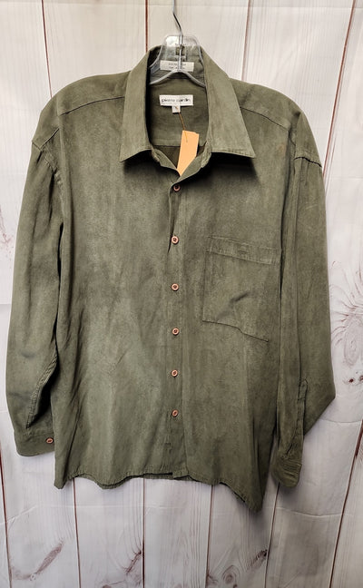 Pierre Cardin Men's Size M Olive Green Shirt