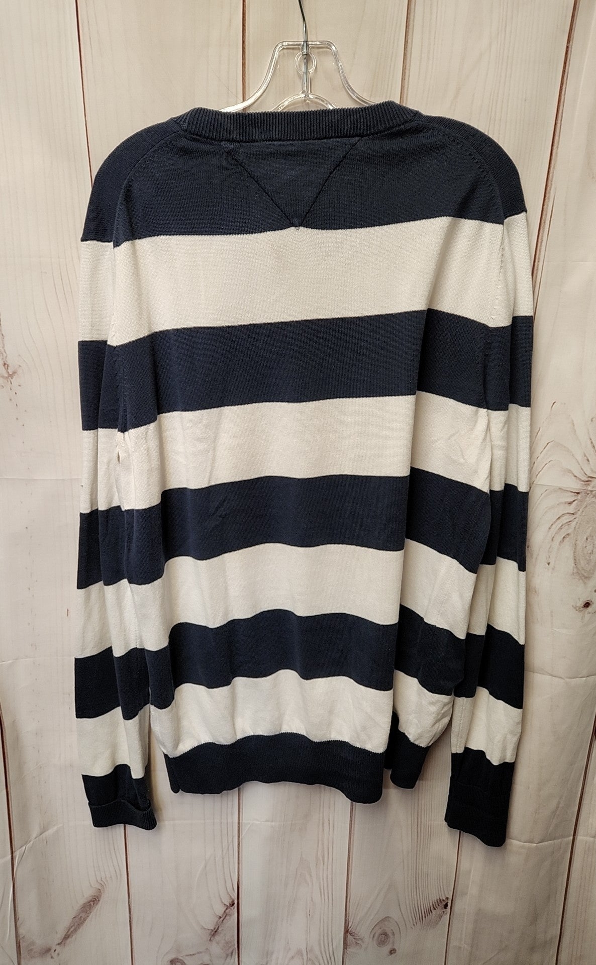 Tommy Hilfiger Men's Size L Navy & White Sweater