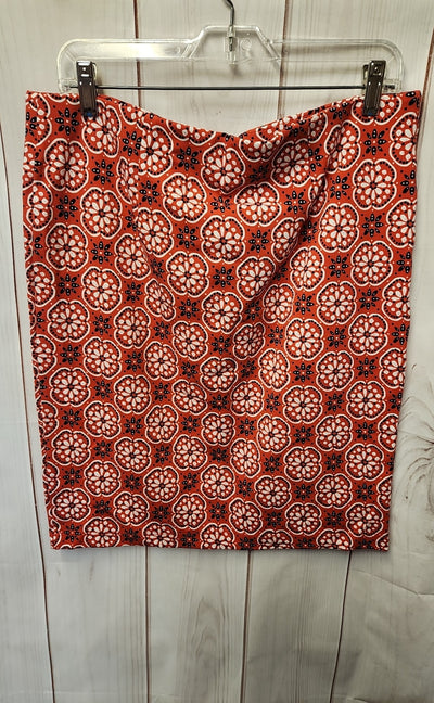 NWT Loft Women's Size L Red Skirt