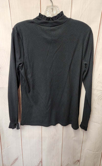 Isaac Mizrahi Live Women's Size S Black Long Sleeve Top