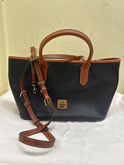 Dooney & Bourke Brielle Pebbled Black Leather Tote Bag