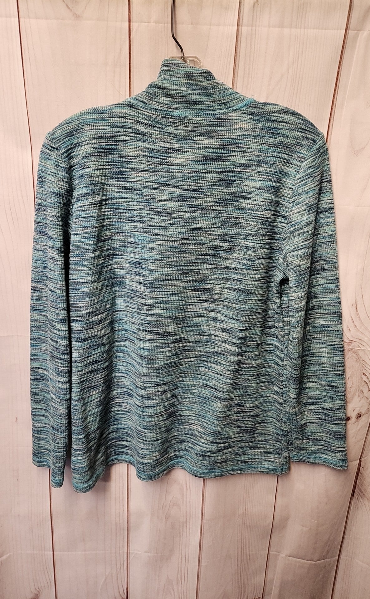 Talbots Women's Size L Petite Blue Long Sleeve Top