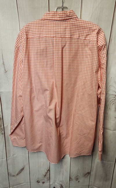 LL Bean Men's Size L Orange Shirt