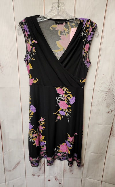 Apt 9 Women's Size S Black Floral Dress