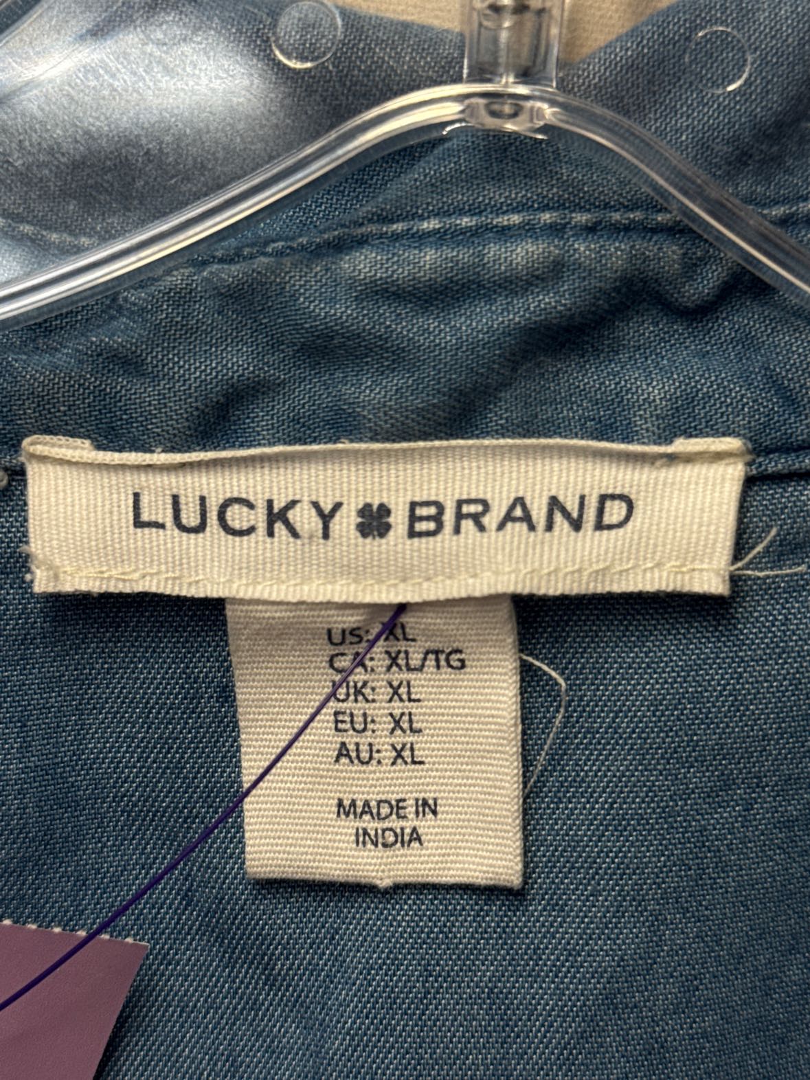 Lucky Brand Women's Size XL Blue Dress