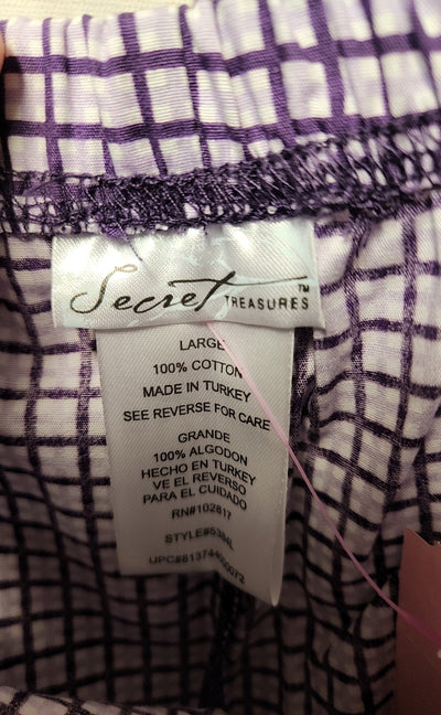 Secret Treasures Women's Size L Purple PJ Bottoms