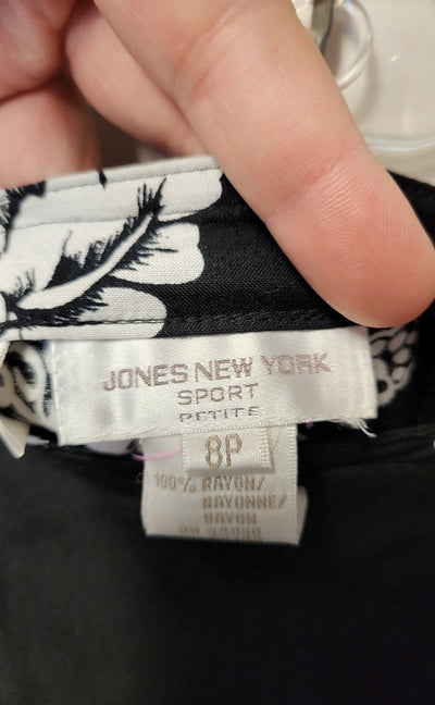 Jones New York Women's Size 8 Petite Black Sarong