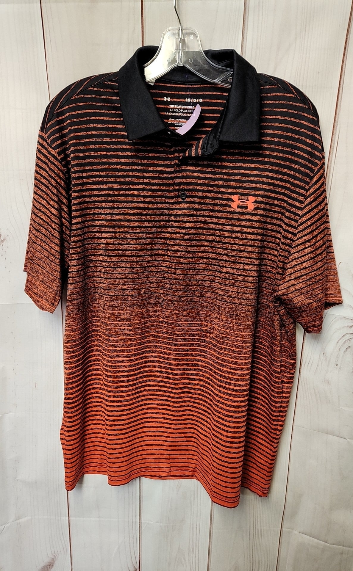 Under Armour Men's Size L Black & Red Shirt