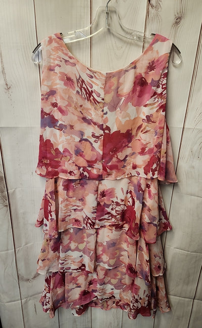 Coldwater Creek Women's Size 1X Pink Floral Dress