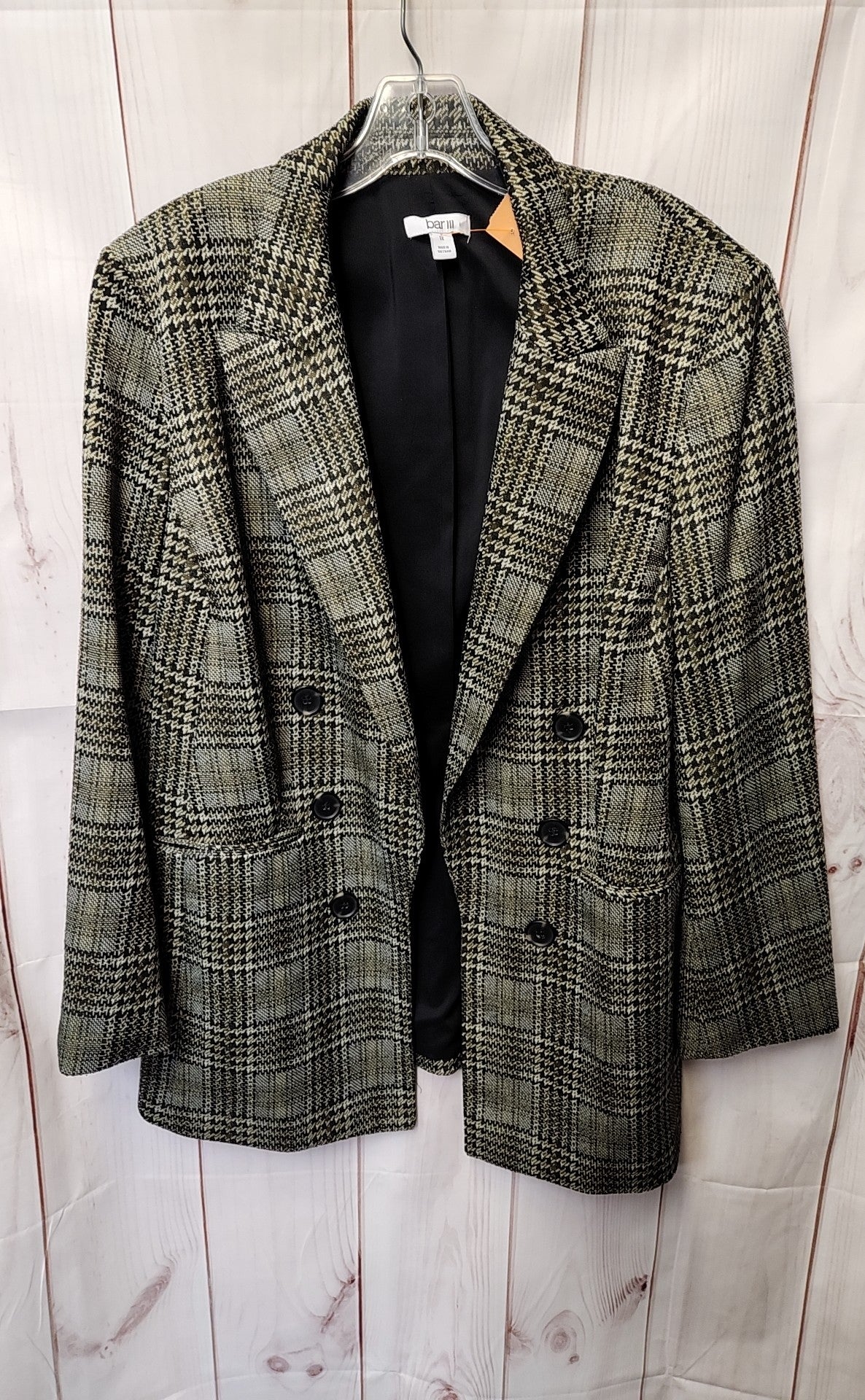 Bar III Women's Size 1X Green Jacket