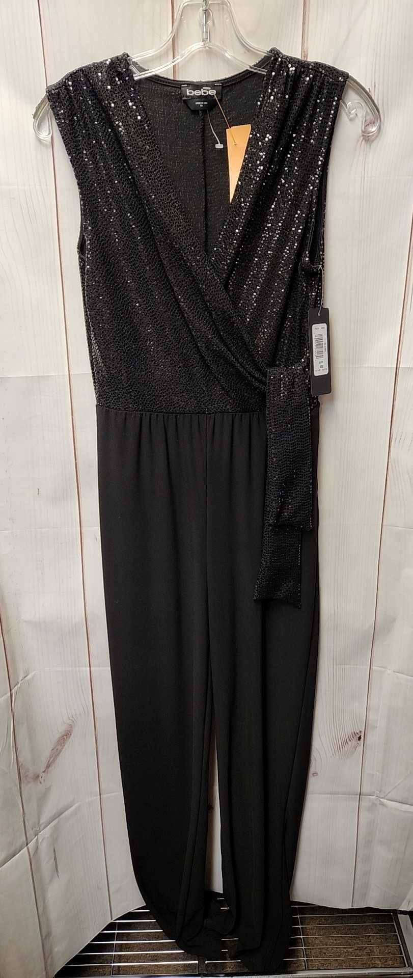 NWT Bebe Women's Size XS Black Jumpsuit