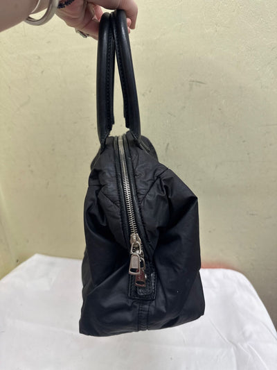 Yves Saint Laurent Signature Y front puff Silk Black Purse Bag YSL