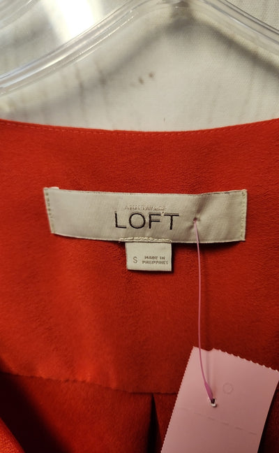Loft Women's Size S Red Sleeveless Top