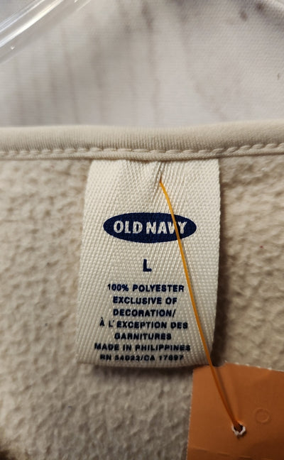 Old Navy Women's Size L Beige Sweatshirt